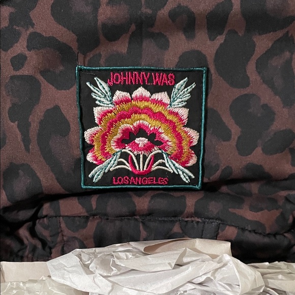 Johnny Was Black and Red Velvet Floral Bag - Picture 6 of 14